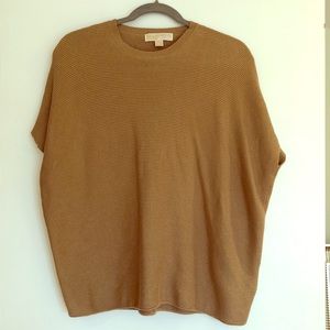 Robbed shot sleeve sweater